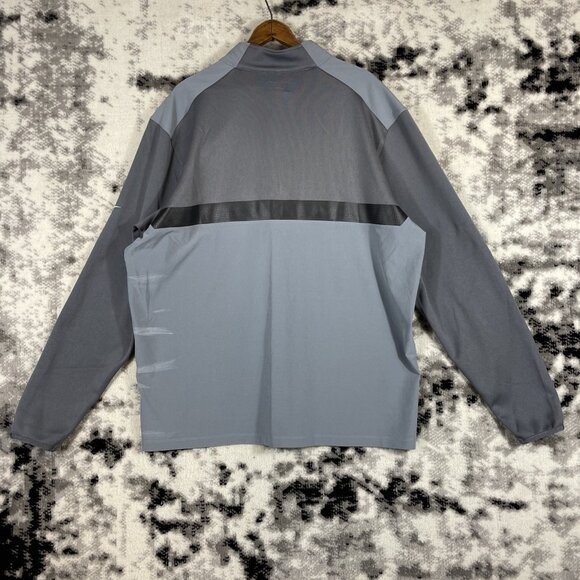 Nike Dri Fit Golf Pullover Mens Size Extra Large Gray Performance Comfort - Picture 2 of 10